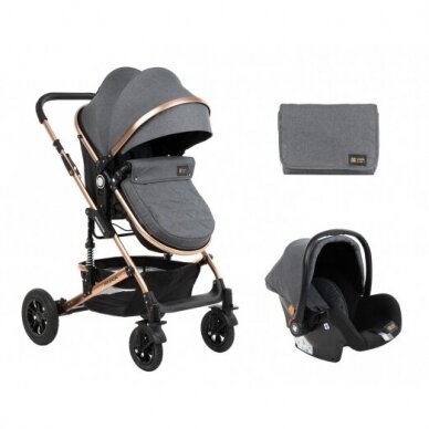 Коляска AMAIA 3in1, Dark Grey