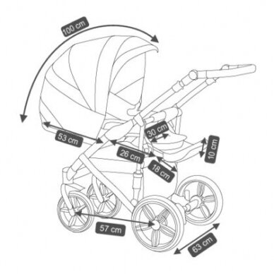 Коляска Camarelo BALEO 3in1 4