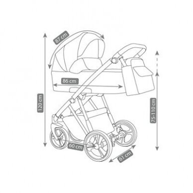 Коляска Camarelo OLLIO-01, 3in1 11