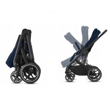 Vežimėlis CYBEX Balios S Lux MOON BLACK 4in1 12