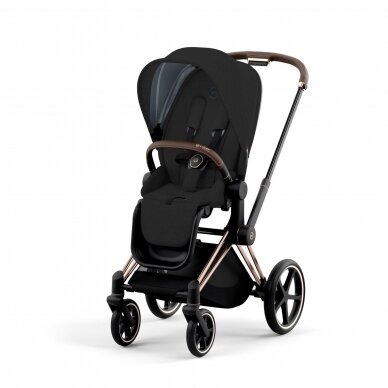 Коляска CYBEX  Priam V4  Sepia Black/Frame Rose Gold 2in1 6