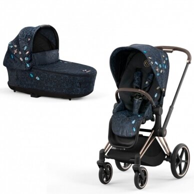 Vežimėlis Cybex Priam V4 JEWELS OF NATURE  Frame Rose Gold 2in1