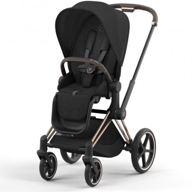 Vežimėlis CYBEX  Priam V4 Sepia Black/Frame Rose Gold 3in1 2