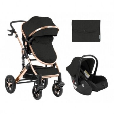 Vežimėlis DARLING 3in1, Black