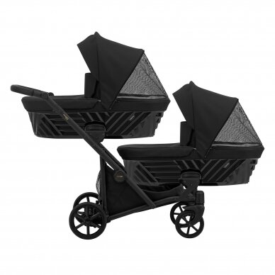 Коляска для двойни KUNERT IVENTO DUO 2in1, Eco Black Pearl 6