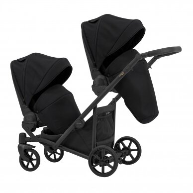 Коляска для двойни KUNERT IVENTO DUO 2in1, Eco Black Pearl 13