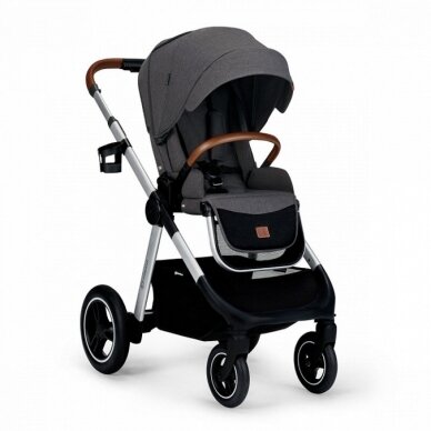 Vežimėlis Kinderkraft EVERYDAY 2in1, Dark grey 4