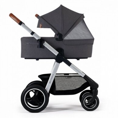 Vežimėlis Kinderkraft EVERYDAY 2in1, Dark grey 3