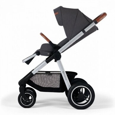 Vežimėlis Kinderkraft EVERYDAY 2in1, Dark grey 9