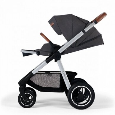 Vežimėlis Kinderkraft EVERYDAY 2in1, Dark grey 10