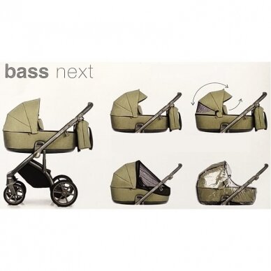 Vežimėlis Roan BASS NEXT Beige 2in1 4