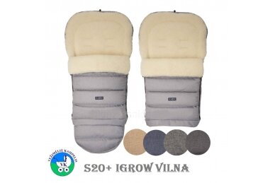 Baby Sleeping Bag Wool Womar Zaffiro S20+ iGROW Graphite 2