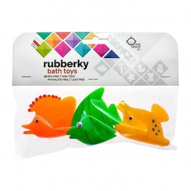 Vonios žaislai Hencz Toys Rubberky 872, 3 vnt 4