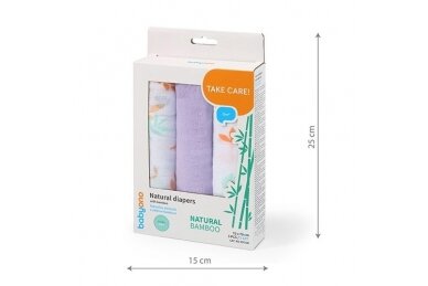 BAMBOO diapers BabyOno 397/08-3 pcs 5