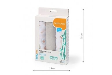 BAMBOO diapers BabyOno 397/09-3 pcs 4