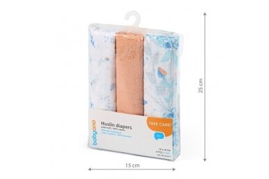 Muslin diapers BabyOno 348/09-3 pcs 3