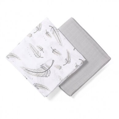 Vystyklai BAMBOO MUSLIN  BabyOno 537/01, 2 vnt 1