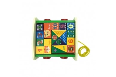 Toy wooden Smily Play WHEEL WITH BLOCKS, DT6084 1