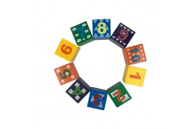 Toy wooden Smily Play WHEEL WITH BLOCKS, DT6084 2