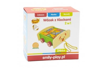 Toy wooden Smily Play WHEEL WITH BLOCKS, DT6084 4