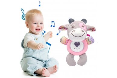 Sensory cuddly toy with sound SMILY PLAY