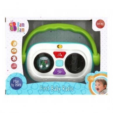 Žaislas muzikinis BamBam FIRST BABY RADIO 2