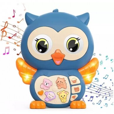 Žaislas muzikinis OWL Blue