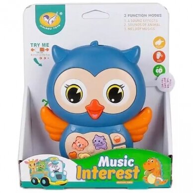 Žaislas muzikinis OWL Blue 3