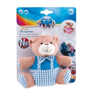 Игрушка мягкая с пищалкой Canpol FRIEND BEAR 1