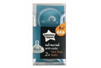 Tommee Tippee Closer ADVANCED Anti-Colic Teats 2 pcs, 6+