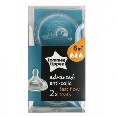 Cиликоновые соски Tommee Tippee ADVANCED Anti-Colic 2 шт, 6+